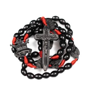 24. RED PARACORD TACTICAL WARRIOR ROSARY