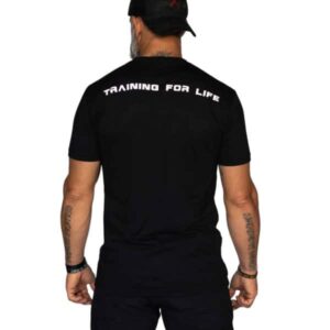 training for life armr up t shirt back