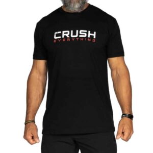 crush everything t shirt black front