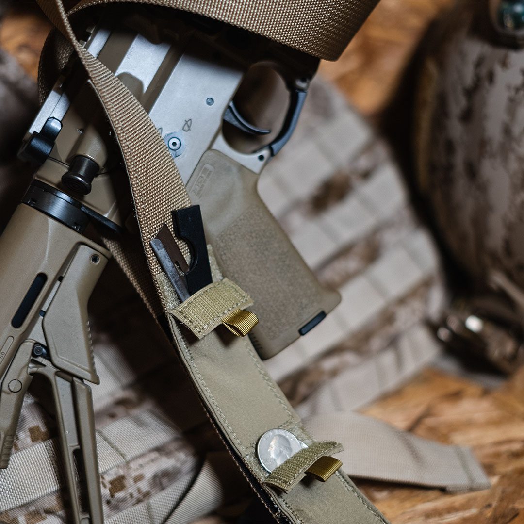 TAN NO LOGO LOPRO BELT armory