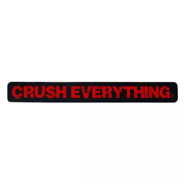 crush everything sticker on white